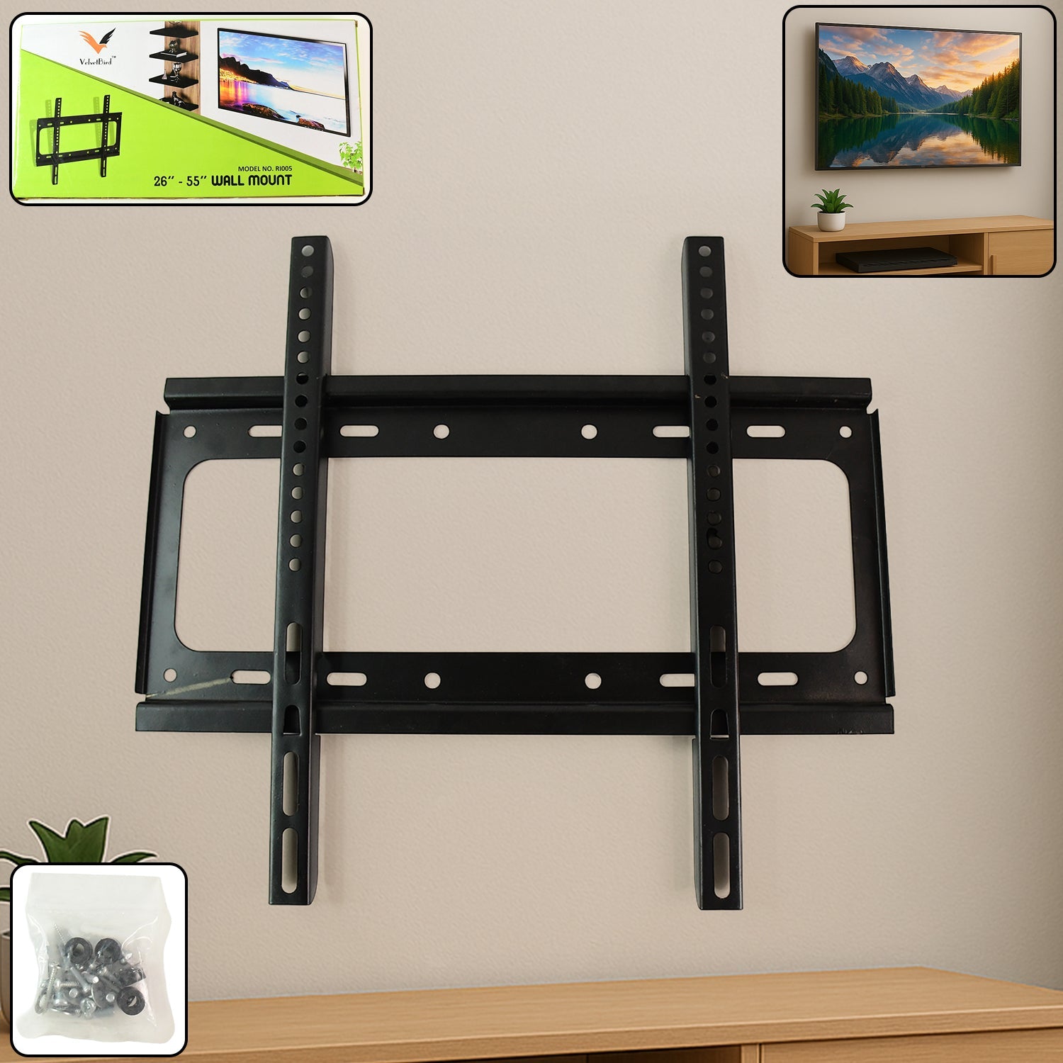 Slim Tough TV Wall Bracket Slim Tough TV Wall Bracket